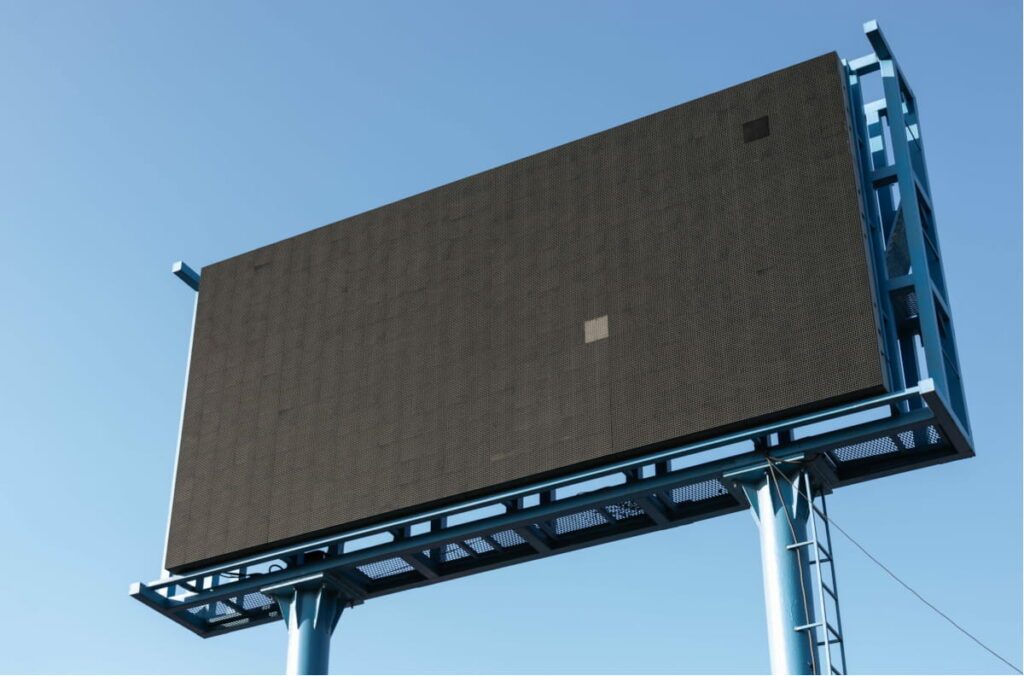 Ausgeschaltenes Billboard